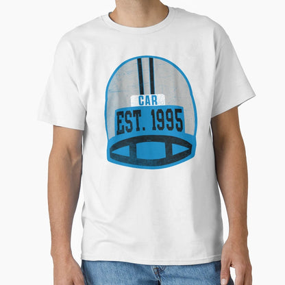 Carolina Throwback Football Helmet T-Shirt - Trendy Graphic Unisex - T-Shirt, Sweatshirt, Hoodie