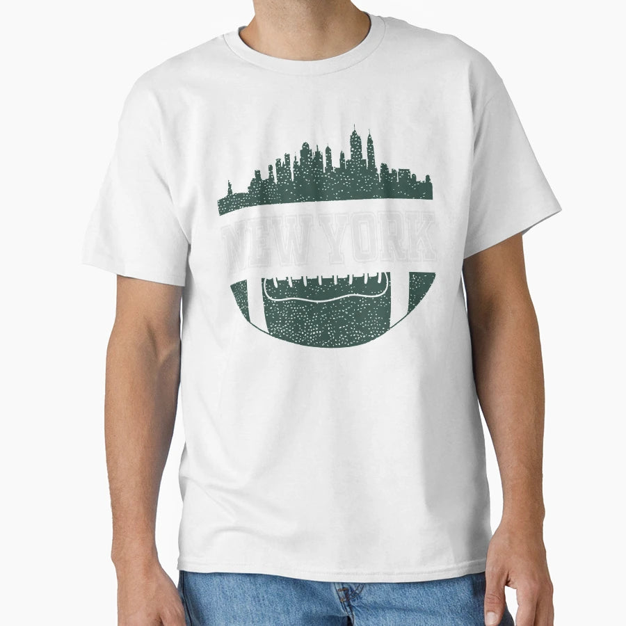 Jets Football Fan New York City T-Shirt - Custom Art Print for Adults - T-Shirt, Sweatshirt, Hoodie