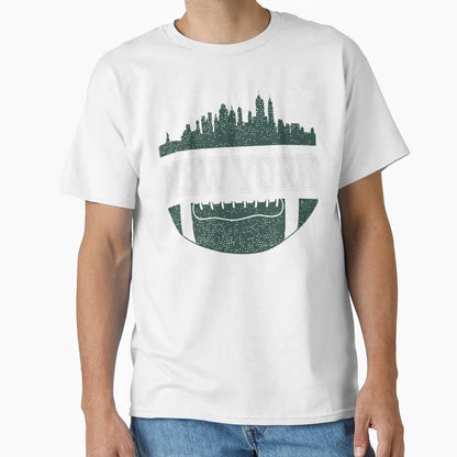 Jets Football Fan New York City T-Shirt - Custom Art Print for Adults - T-Shirt, Sweatshirt, Hoodie