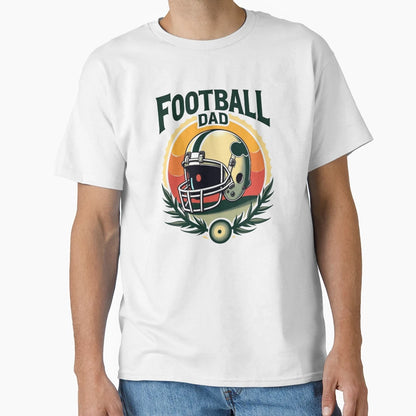 Football Dad Proud Sports Dad Gift T-Shirt - Aesthetic Graphic Men Women - T-Shirt, Sweatshirt, Hoodie