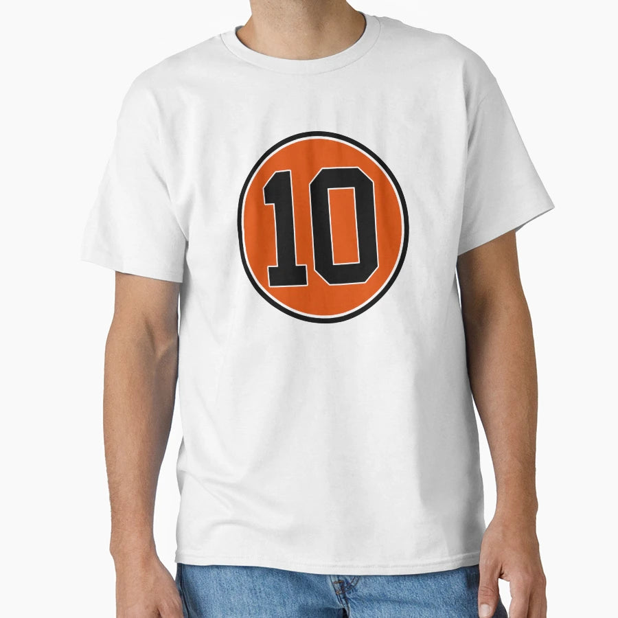 Adam Jones 10 Jersey Number T-Shirt - Novelty Apparel for Adults - T-Shirt, Sweatshirt, Hoodie