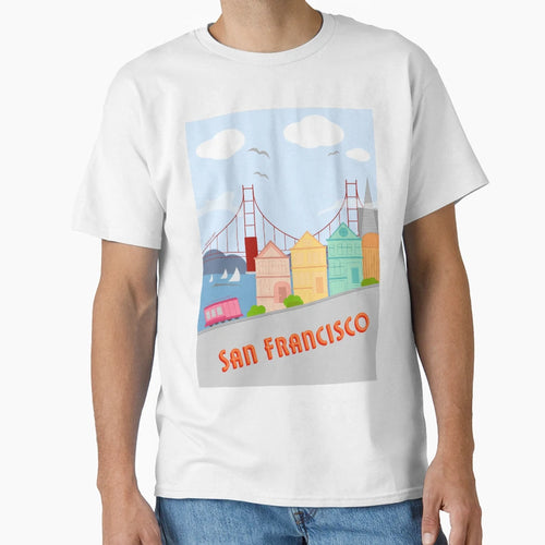 San Francisco T-Shirt - Minimalist Print Men Women - T-Shirt, Sweatshirt, Hoodie