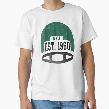 New York Throwback Football Helmet T-Shirt - Trendy Graphic for Adults - T-Shirt, Sweatshirt, Hoodie