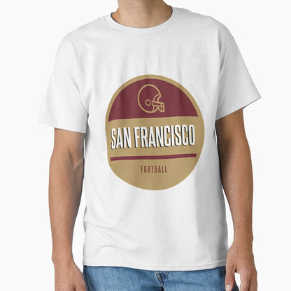 San Francisco Football T-Shirt - Custom Art Print Unisex - T-Shirt, Sweatshirt, Hoodie