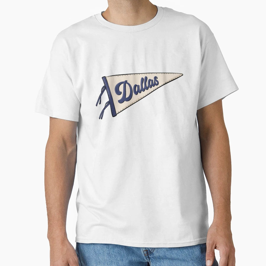 Dallas Pennant Flag T-Shirt - Novelty Apparel Men Women - T-Shirt, Sweatshirt, Hoodie