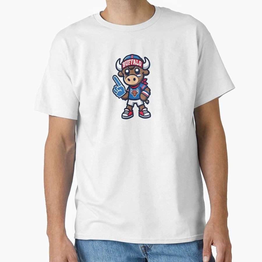 Buffalo Fan Mascot T-Shirt - Trendy Graphic Men Women - T-Shirt, Sweatshirt, Hoodie