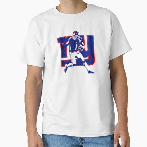 College Football Athlete Running Ball T-Shirt - Custom Art Print Men Women - T-Shirt, Sweatshirt, Hoodie