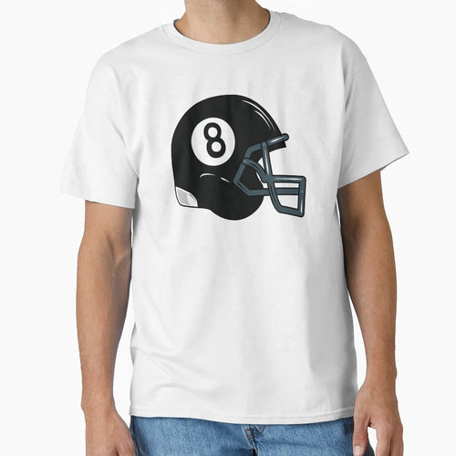8 Ball Snooker American Football Helmet T-Shirt - Streetwear Style Unisex - T-Shirt, Sweatshirt, Hoodie