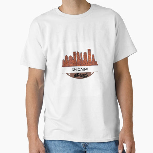 Chicago Bears Cityscape T-Shirt - Trendy Graphic for Adults - T-Shirt, Sweatshirt, Hoodie