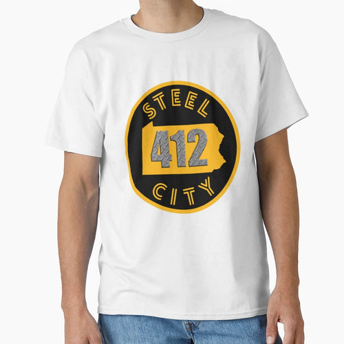 Pittsburgh Steel City Pennsylvania Map T-Shirt - Graphic Print for Adults - T-Shirt, Sweatshirt, Hoodie