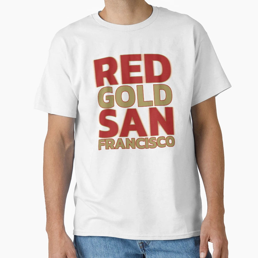 San Francisco Red Gold Champions T-Shirt - Casual Everyday Wear Men Women - T-Shirt, Sweatshirt, Hoodie