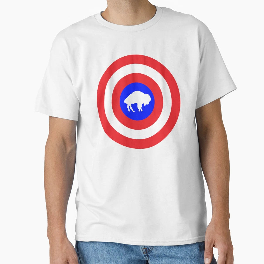 Captain Buffalo T-Shirt - Casual Everyday Wear Men Women - T-Shirt, Sweatshirt, Hoodie