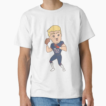 Trump Football T-Shirt - Graphic Print Unisex - T-Shirt, Sweatshirt, Hoodie