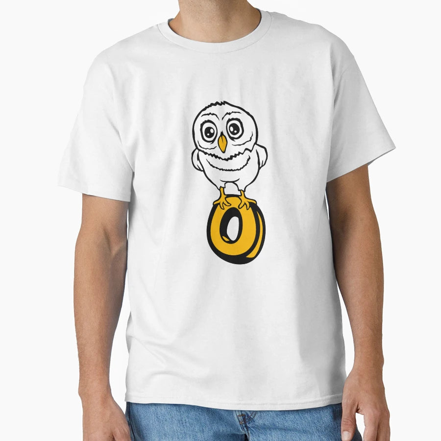Owl Letter O Learn English Abc Bird T-Shirt - Novelty Apparel Unisex - T-Shirt, Sweatshirt, Hoodie