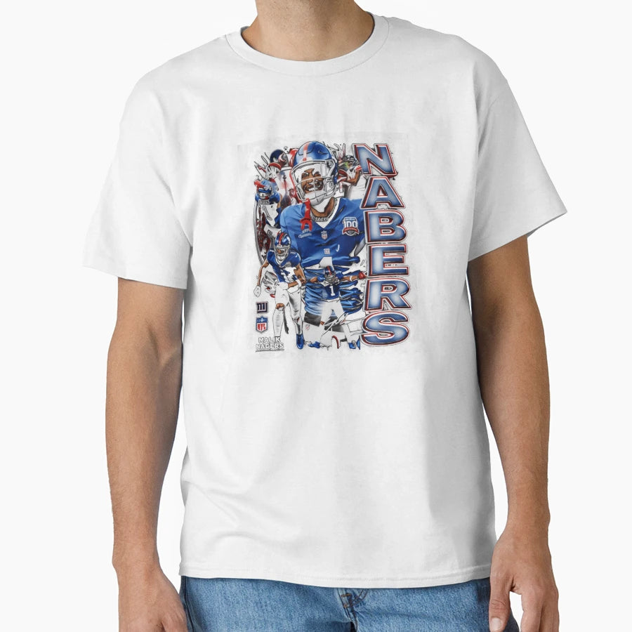 Malik Nabers New York G Vertical T-Shirt - Aesthetic Graphic Unisex - T-Shirt, Sweatshirt, Hoodie