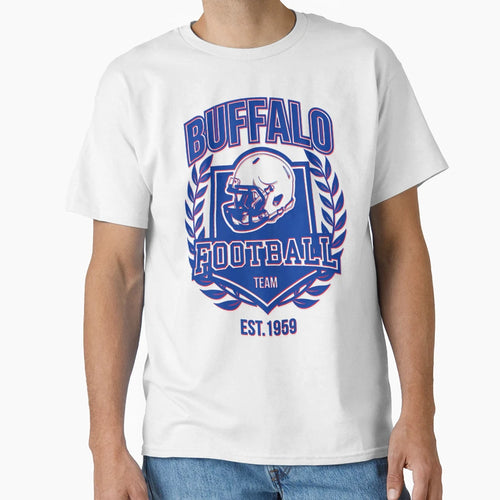 Buffalo Football Team Est 1959 Sports T-Shirt - Custom Art Print for Adults - T-Shirt, Sweatshirt, Hoodie