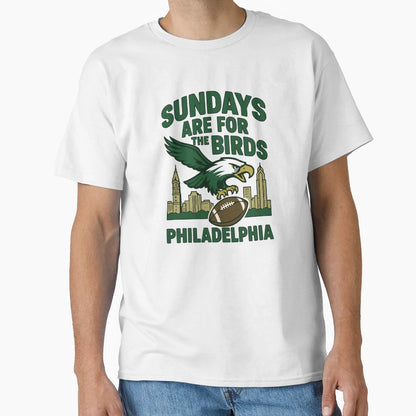 Sundays Are Birds Philadelphia T-Shirt - Graphic Print Men Women - T-Shirt, Sweatshirt, Hoodie