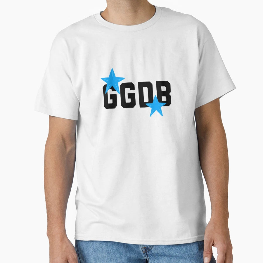 Ggdb Golden Goose Deluxe Brand Blue Stars T-Shirt - Graphic Print Men Women - T-Shirt, Sweatshirt, Hoodie