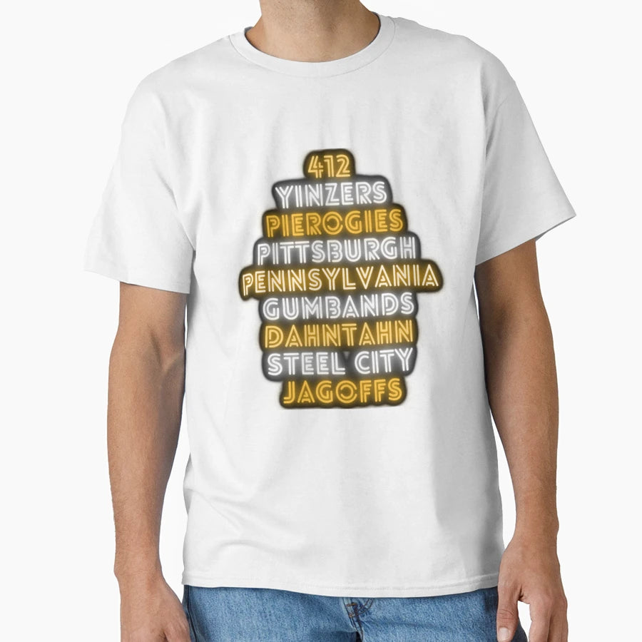 Pittsburgh Pittsburghese Funny Slang T-Shirt - Custom Art Print Men Women - T-Shirt, Sweatshirt, Hoodie