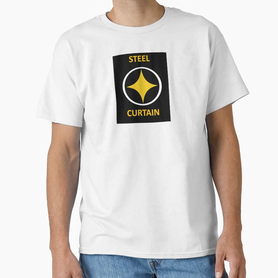 Steel Curtain T-Shirt - Trendy Graphic Men Women - T-Shirt, Sweatshirt, Hoodie