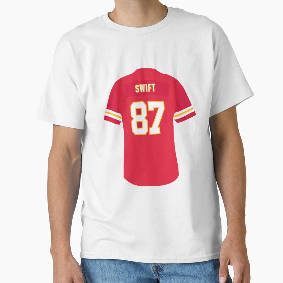 87 Swift Kelce Chiefs Jersey T-Shirt - Fun Novelty Design Men Women - T-Shirt, Sweatshirt, Hoodie