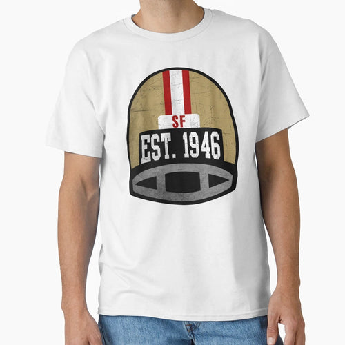 San Francisco Throwback Football T-Shirt - Minimalist Print for Adults - T-Shirt, Sweatshirt, Hoodie