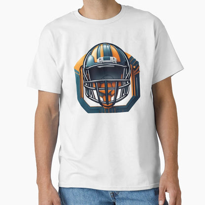 Football Helmet T-Shirt - Casual Everyday Wear Men Women - T-Shirt, Sweatshirt, Hoodie
