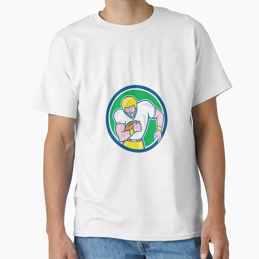 American Football Fullback Circle T-Shirt - Streetwear Style Unisex - T-Shirt, Sweatshirt, Hoodie