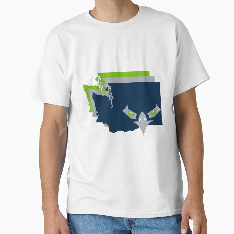 Washington Border Seahawks T-Shirt - Fun Novelty Design Unisex - T-Shirt, Sweatshirt, Hoodie