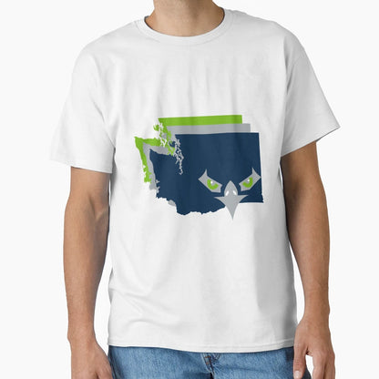 Washington Border Seahawks T-Shirt - Fun Novelty Design Unisex - T-Shirt, Sweatshirt, Hoodie