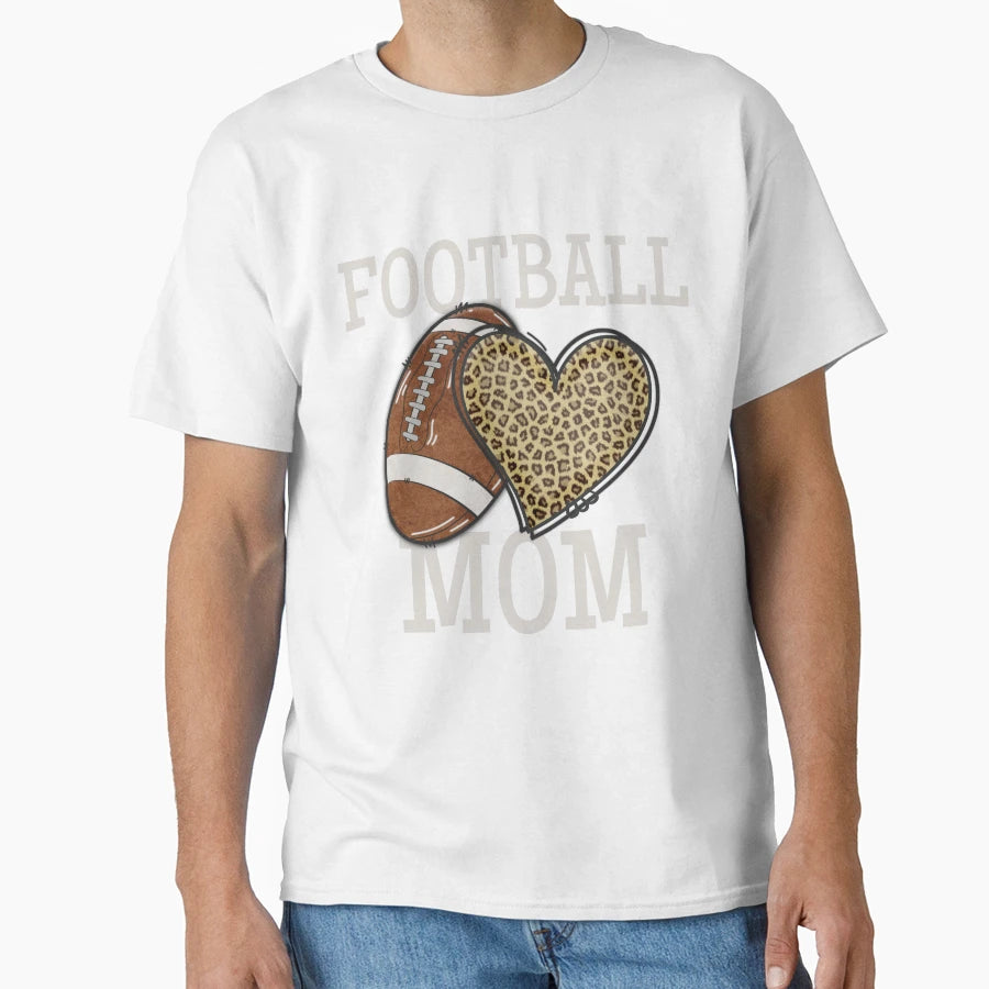 Football Mom Fun American Football T-Shirt - Custom Art Print for Adults - T-Shirt, Sweatshirt, Hoodie