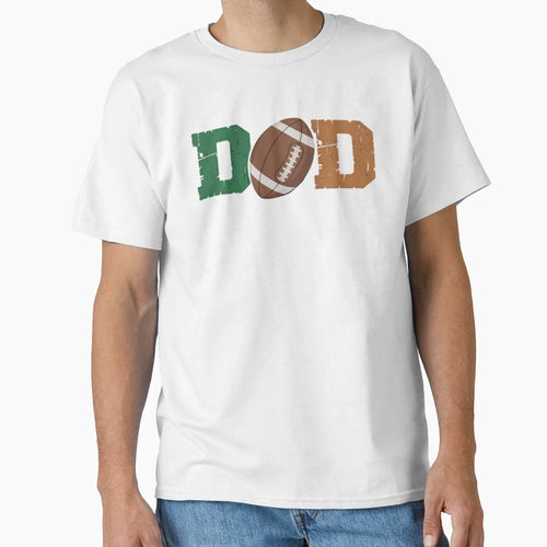 Dad 1 Year Old Football 1St Year Down T-Shirt - Minimalist Print Unisex - T-Shirt, Sweatshirt, Hoodie