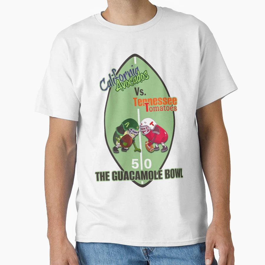 Avocados Vs Tomatoes College Football T-Shirt - Unique Graphic Unisex - T-Shirt, Sweatshirt, Hoodie