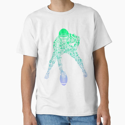 Football Center Football Player Football T-Shirt - Graphic Print Men Women - T-Shirt, Sweatshirt, Hoodie