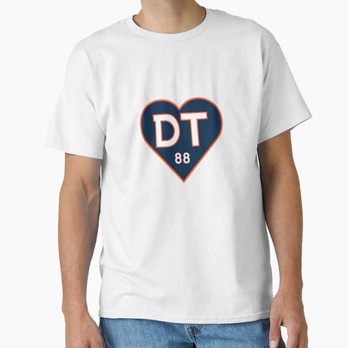 Demaryius Thomas Heart Dt88 T-Shirt - Trendy Graphic for Adults - T-Shirt, Sweatshirt, Hoodie