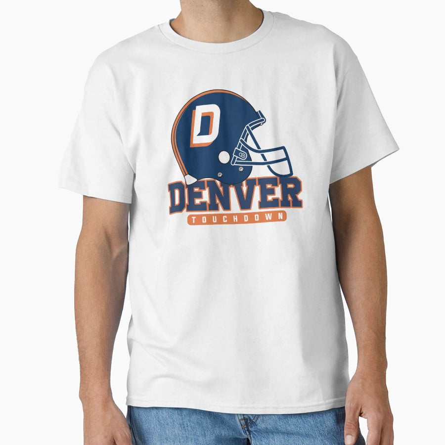Denver Football Team Kickoff T-Shirt - Custom Art Print Men Women - T-Shirt, Sweatshirt, Hoodie
