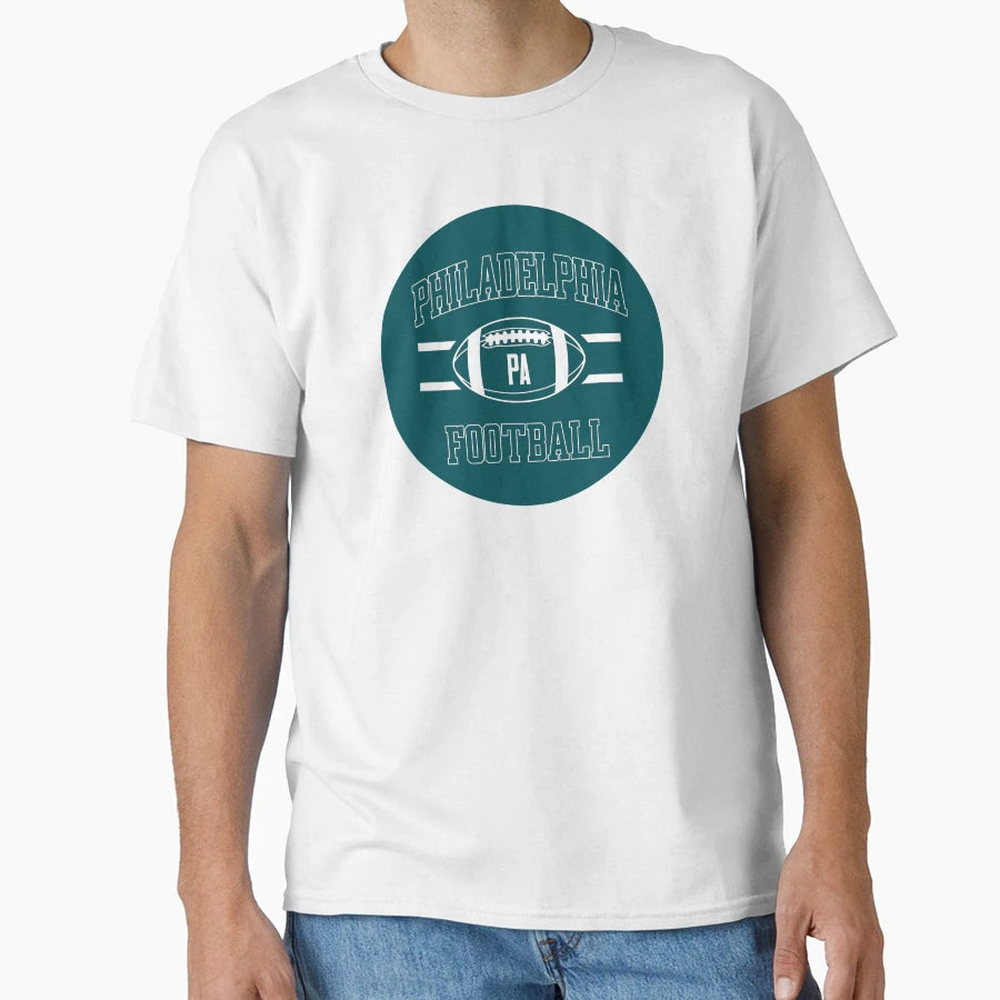 Philly Football Circle Green T-Shirt - Casual Everyday Wear Men Women - T-Shirt, Sweatshirt, Hoodie