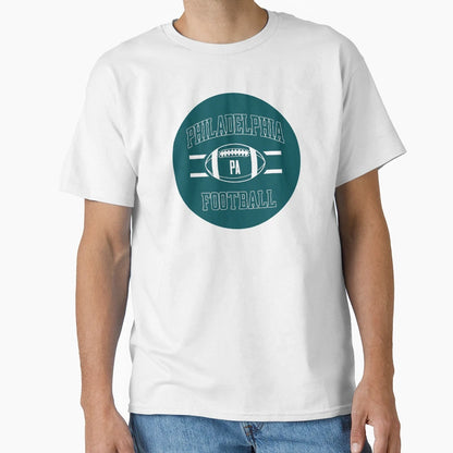 Philly Football Circle Green T-Shirt - Casual Everyday Wear Men Women - T-Shirt, Sweatshirt, Hoodie