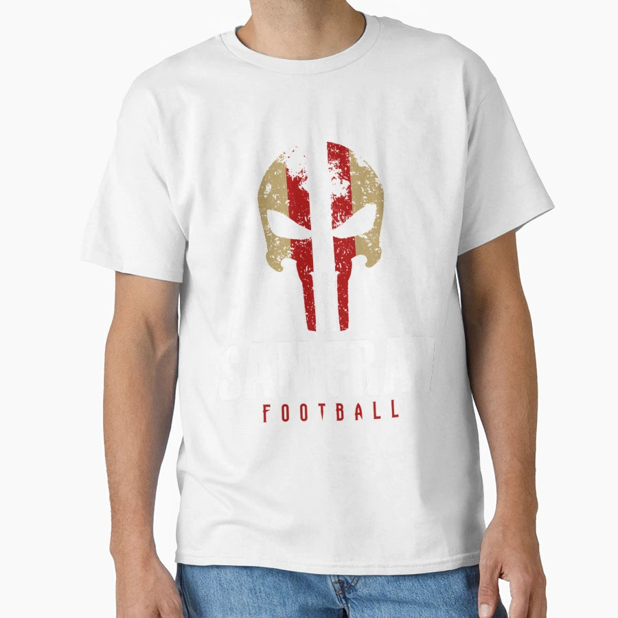San Francisco Pro Football Grunge T-Shirt - Novelty Apparel for Adults - T-Shirt, Sweatshirt, Hoodie