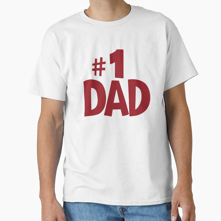 1 Dad Fathers Day Art Celebrating T-Shirt - Graphic Print Unisex - T-Shirt, Sweatshirt, Hoodie
