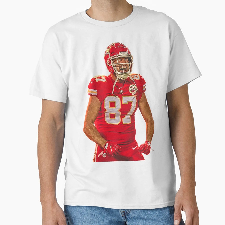 Kansas City Chiefs Mahomes Kelce T-Shirt - Custom Art Print Men Women - T-Shirt, Sweatshirt, Hoodie