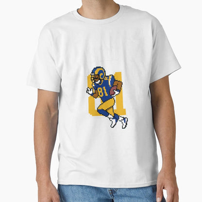 Torry Holt 81 Rams 8 Bit Football Tribute T-Shirt - Graphic Print Unisex - T-Shirt, Sweatshirt, Hoodie