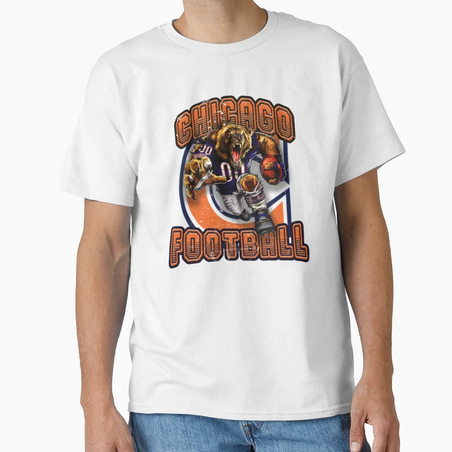 Chicago Football Detroit Lions Football T-Shirt - Minimalist Print Unisex - T-Shirt, Sweatshirt, Hoodie