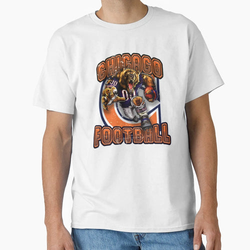 Chicago Football Detroit Lions Football T-Shirt - Minimalist Print Unisex - T-Shirt, Sweatshirt, Hoodie