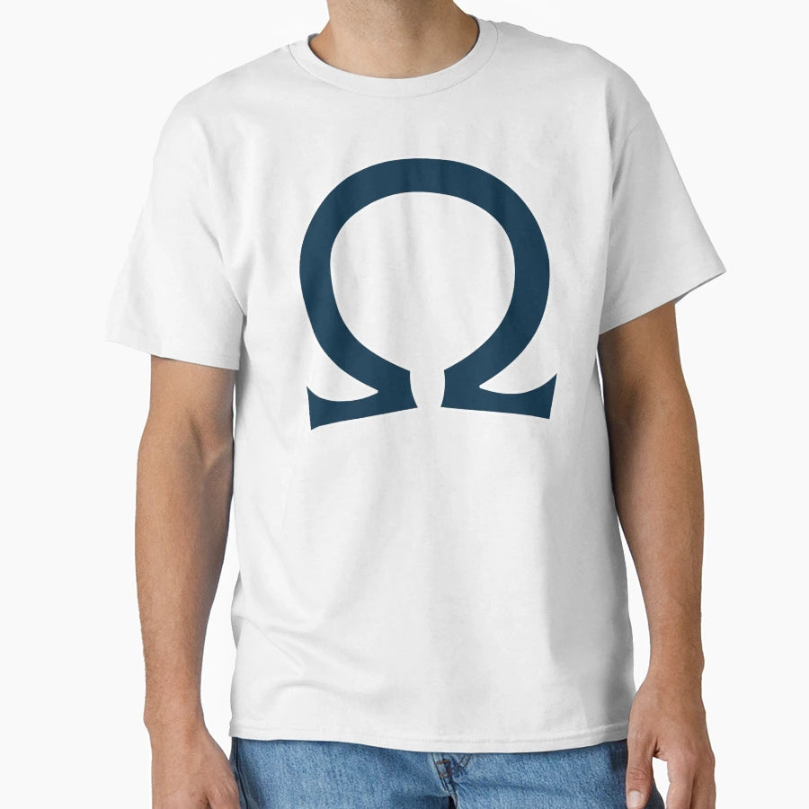 Omega Symbol T-Shirt - Minimalist Print for Adults - T-Shirt, Sweatshirt, Hoodie