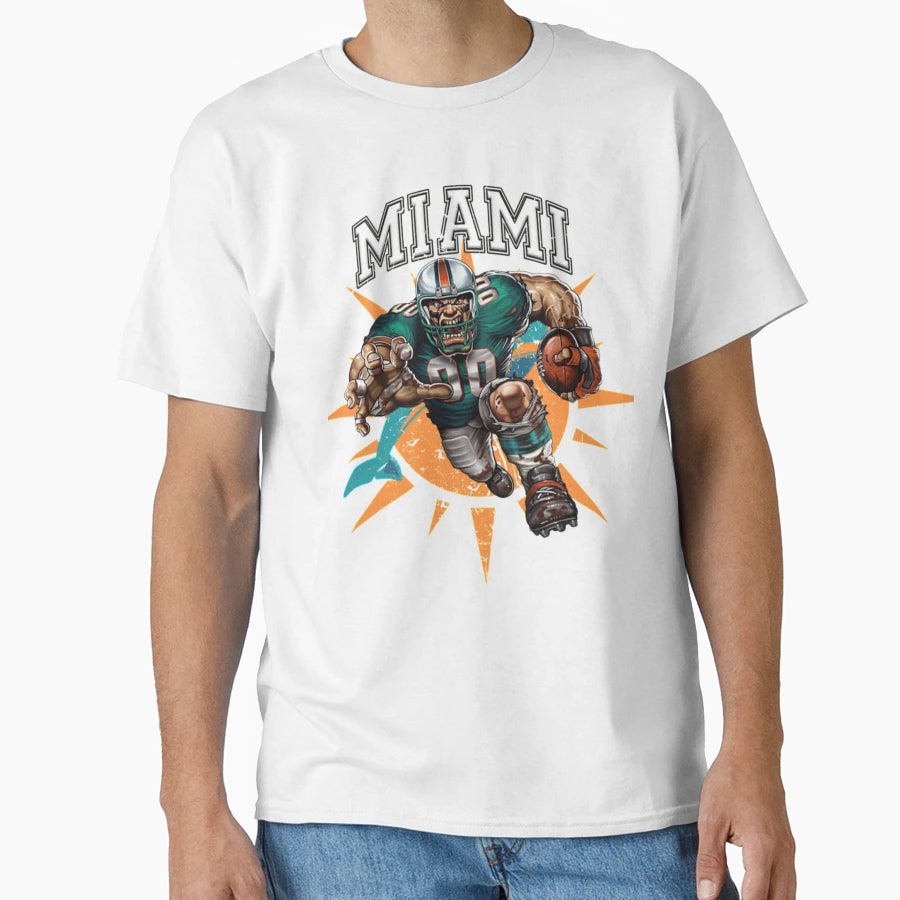 Miami Football Detroit Football Lions T-Shirt - Trendy Graphic Men Women - T-Shirt, Sweatshirt, Hoodie