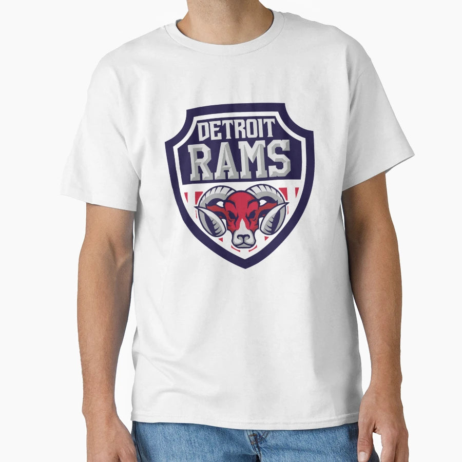 Detroit Rams T-Shirt - Unique Graphic for Adults - T-Shirt, Sweatshirt, Hoodie
