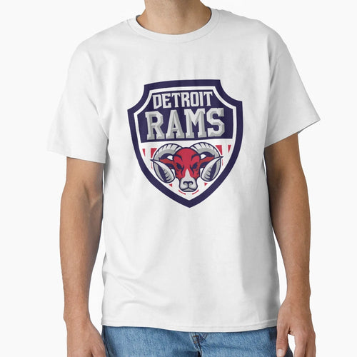 Detroit Rams T-Shirt - Unique Graphic for Adults - T-Shirt, Sweatshirt, Hoodie