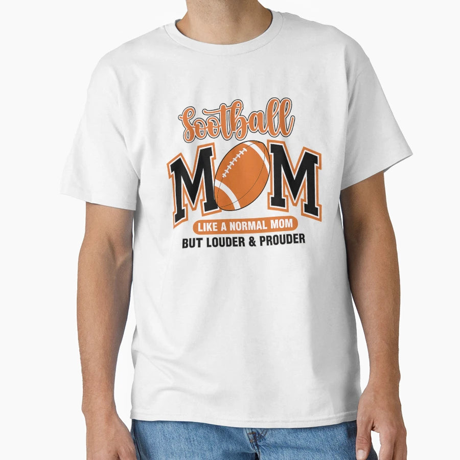 Proud Football Mom Game Day Vibes T-Shirt - Graphic Print for Adults - T-Shirt, Sweatshirt, Hoodie