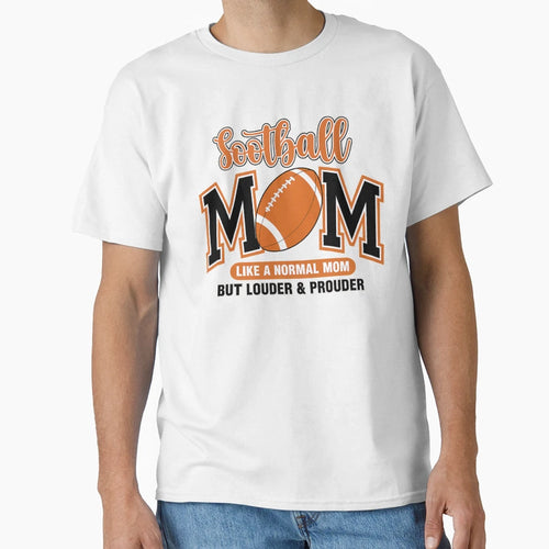 Proud Football Mom Game Day Vibes T-Shirt - Graphic Print for Adults - T-Shirt, Sweatshirt, Hoodie